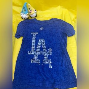 Dodgers Logo Blue Girls T-Shirt 💗